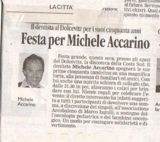 La città - Festa per Michele Accarino