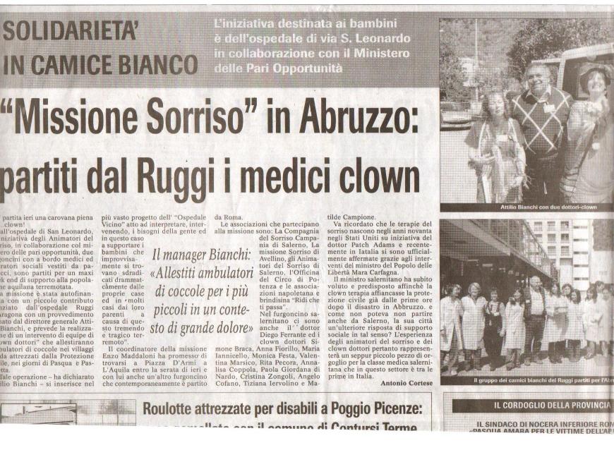 Missione Sorriso in Abbruzzo